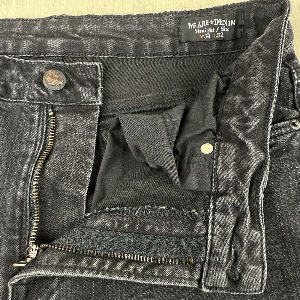 Buffalo David Bitton Jeans Mens 34x32 Back Straight Six We Are Denim - Picture 10 of 11